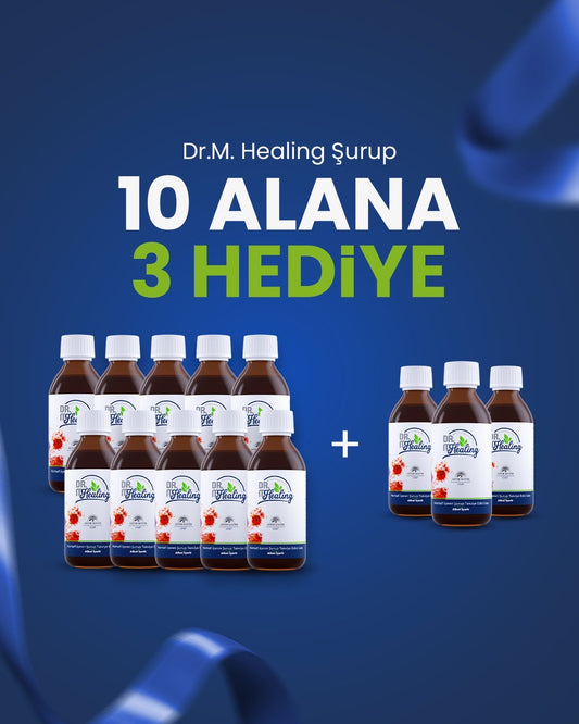 Dr.M Healing Murrisafi İçeren Şurup Takviye Edici Gıda 10 Kutuya 3 Kutu Hediye